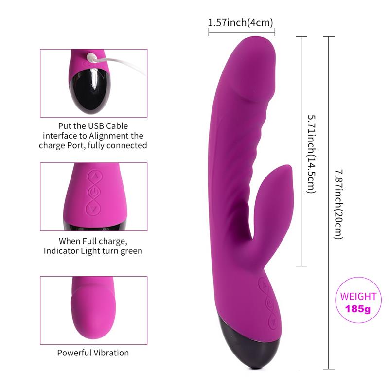 Vibe Silicone USB Yan 20 cm