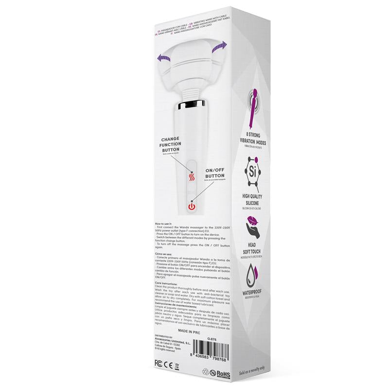 Wanda Wired Wand Massager White