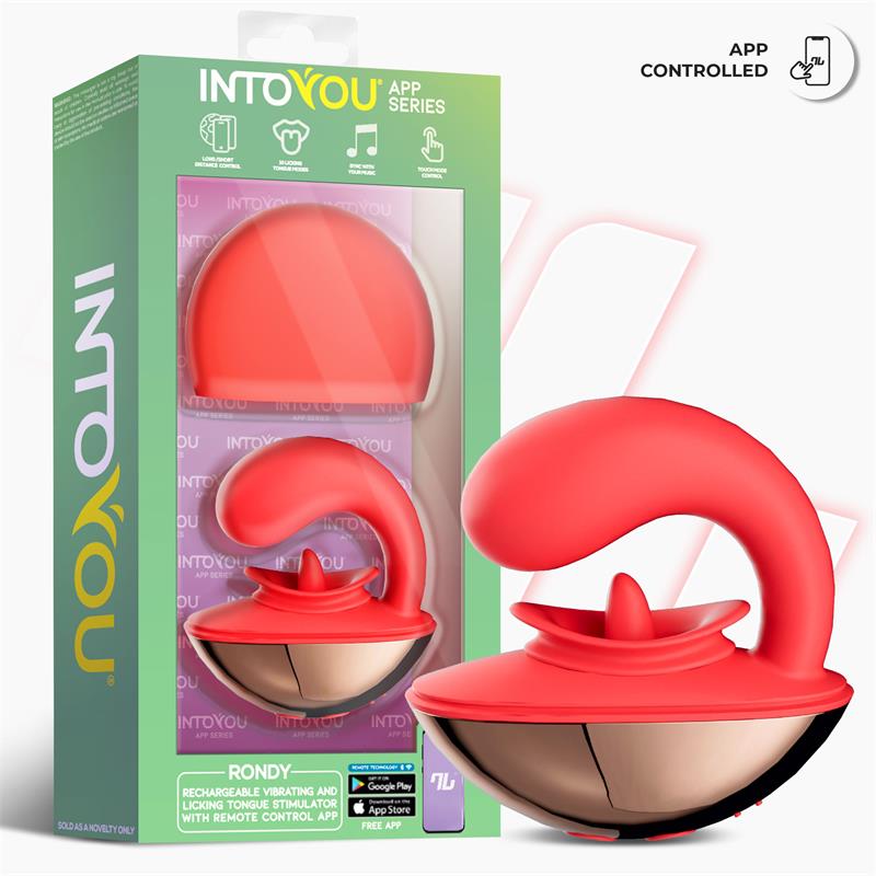 Rondy Vibrating and Licking Tongue Stimulator with App