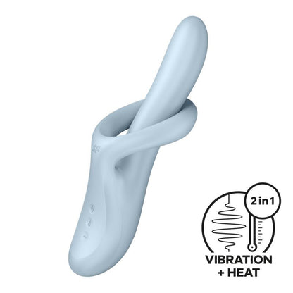 Heat Flex 4 Rotating and Heating Vibrator Blue