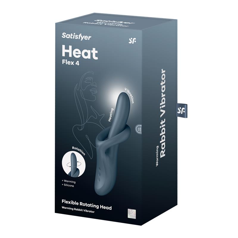 Heat Flex 4 Rotating and Heating Vibrator Grey