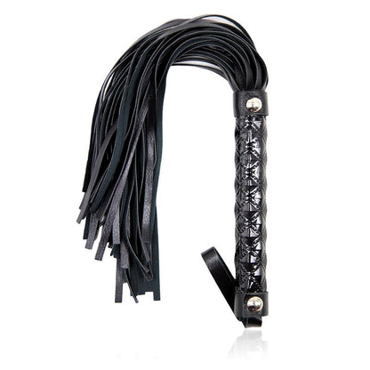 Flogger Diamond Pattern with Metal Hardware 39 cm Black