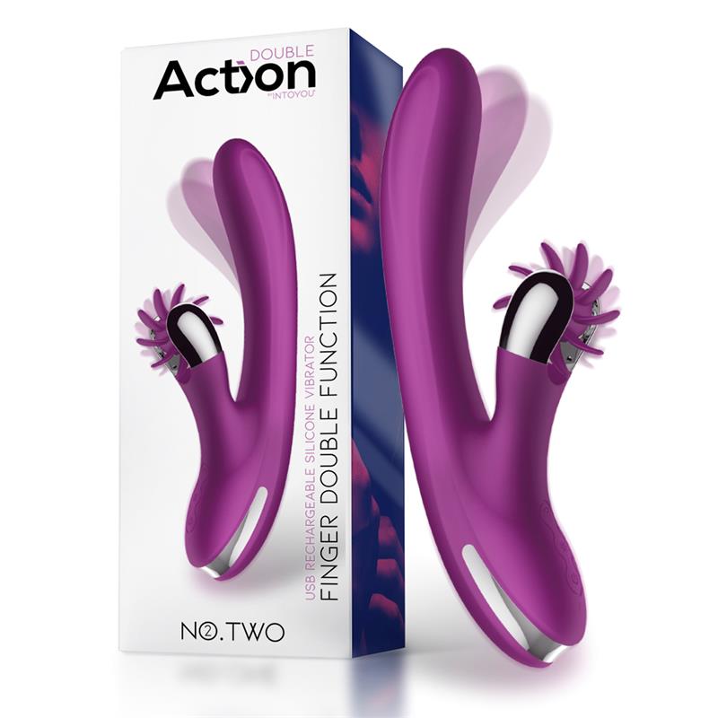 No Two Finger Vibrator with Rotating Wheel