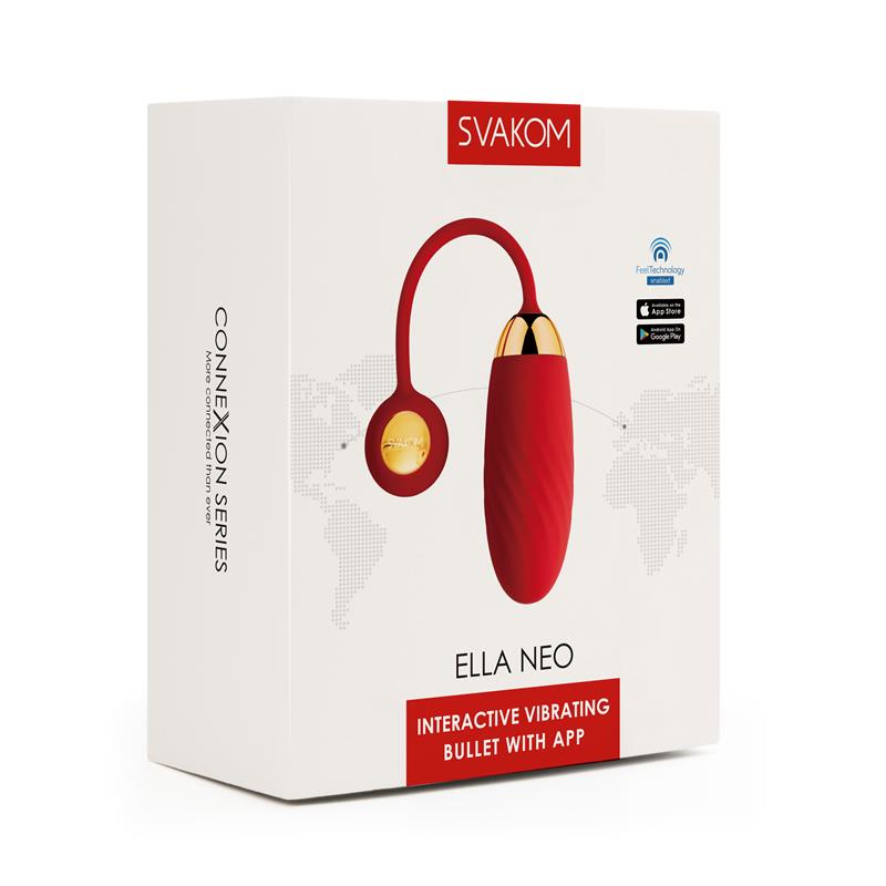 Vibrating Egg Connexion Series Ella Neo with App Red