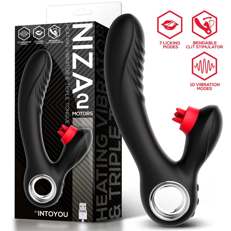 Niza Vibe with Heating and Clitoris Triple Tongue