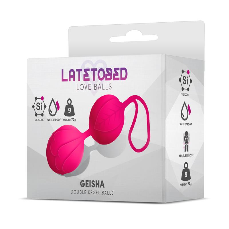 Geisha Double Kegel Balls Rose Red 70 gr